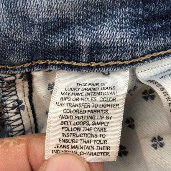 Lucky Brand Womens Ankle Cheville Jeans Size 2/26 Straight Leg Blue Denim Casual - Picture 10 of 16